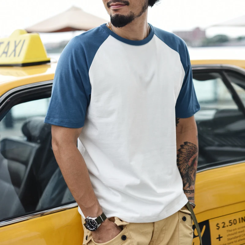Saucezhan Men T Shirt Patchwork T-shirt 100% Cotton Triple Reinforcement of Neckline Double Layer Thickness Anti-deformation
Saucezhan Men T Shirt Patchwork T-shirt 100% Cotton Triple Reinforcement of Neckline Double Layer Thickness Anti-deformation