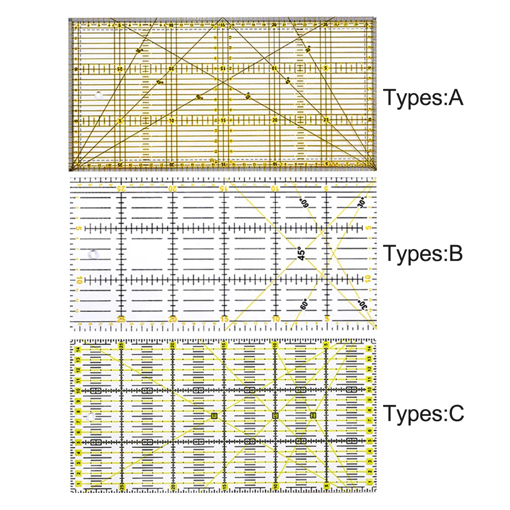 Acrylic Quilting Portable Office Non Slip Gift Measuring Tool Patchwork Ruler Accessories DIY Sewing Transparent Rectangle Home
Acrylic Quilting Portable Office Non Slip Gift Measuring Tool Patchwork Ruler Accessories DIY Sewing Transparent Rectangle Home