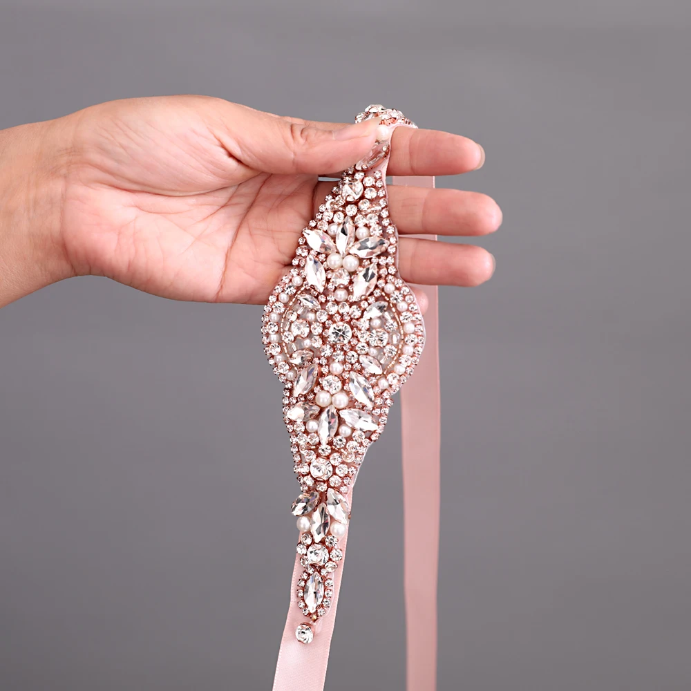 TRiXY S425 Luxury Rose Gold Crystal Wedding Belts Colorful Diamond Belt Beaded Sash Belt Bridal Waist Belt with Rhinestones Belt
TRiXY S425 Luxury Rose Gold Crystal Wedding Belts Colorful Diamond Belt Beaded Sash Belt Bridal Waist Belt with Rhinestones Belt