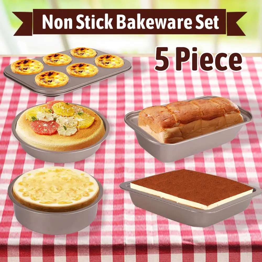 Cake non stick mold baking tool set pizza baking plate household bread oven baking set
Cake non stick mold baking tool set pizza baking plate household bread oven baking set