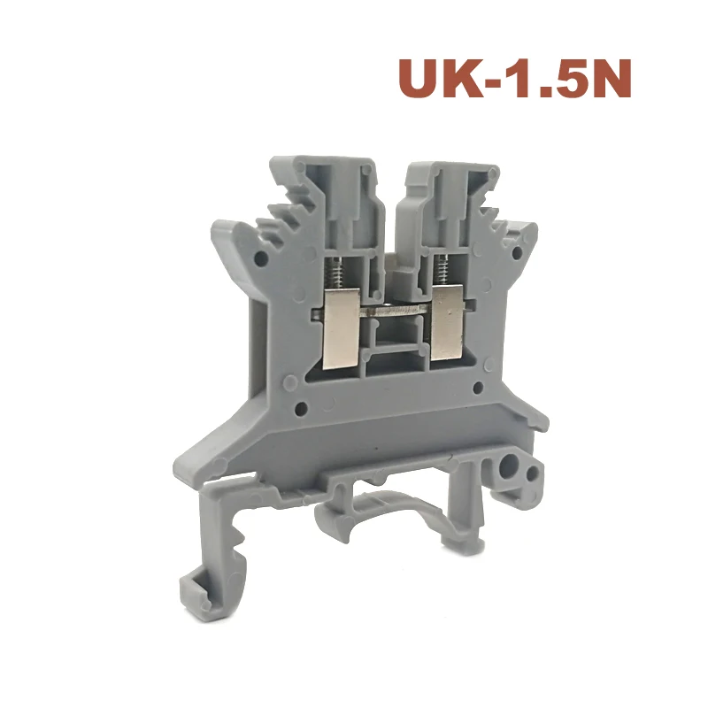 10Pcs UK-1.5N Din Rail Terminal Blocks Screw Type Electric Wire Terminals Block Connector Morsettiera Brass Bornier 17.5A
10Pcs UK-1.5N Din Rail Terminal Blocks Screw Type Electric Wire Terminals Block Connector Morsettiera Brass Bornier 17.5A