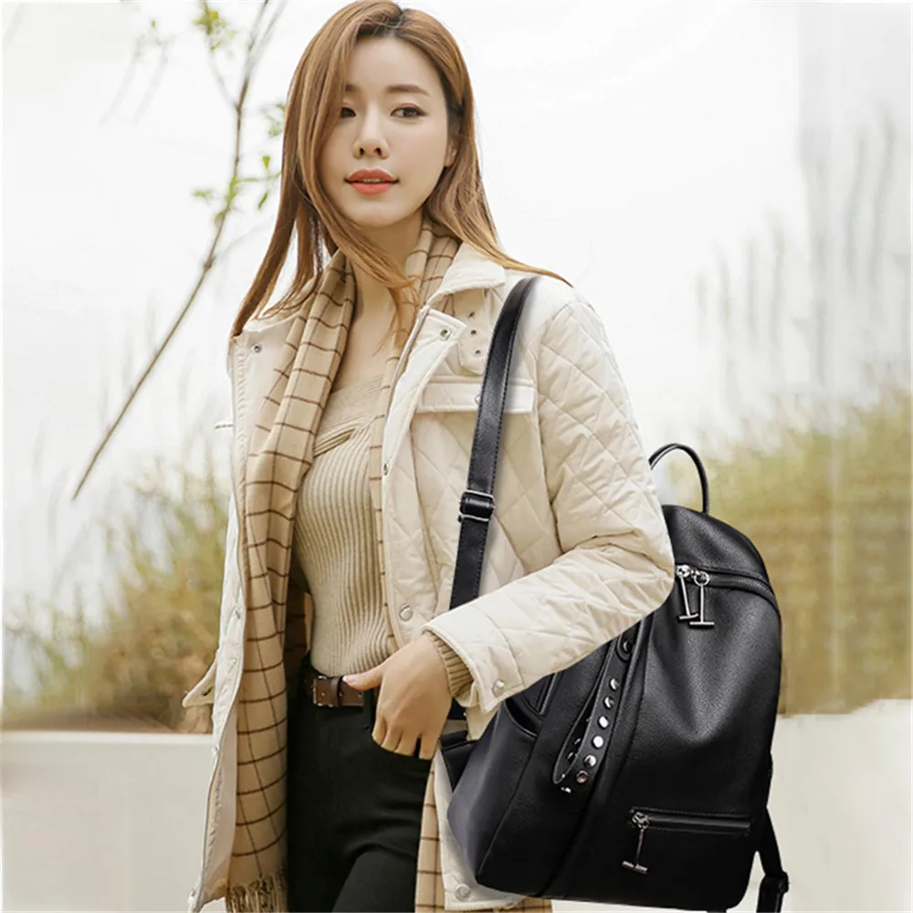 2020 New Ladies Fashion Backpack High-Quality PU Leather Women's Shoulder Bag Leisure Women's Backpack Bag Mochilas De Mujer
2020 New Ladies Fashion Backpack High-Quality PU Leather Women's Shoulder Bag Leisure Women's Backpack Bag Mochilas De Mujer