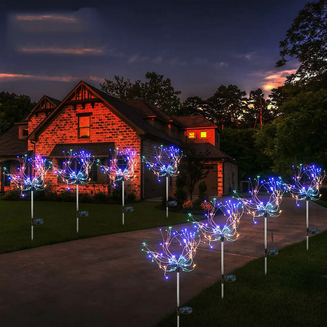 Outdoor LED Solar Flashing Fireworks Lights 90/150 LEDs Waterproof String Fairy Light For Home Garden Christmas Decoration
Outdoor LED Solar Flashing Fireworks Lights 90/150 LEDs Waterproof String Fairy Light For Home Garden Christmas Decoration