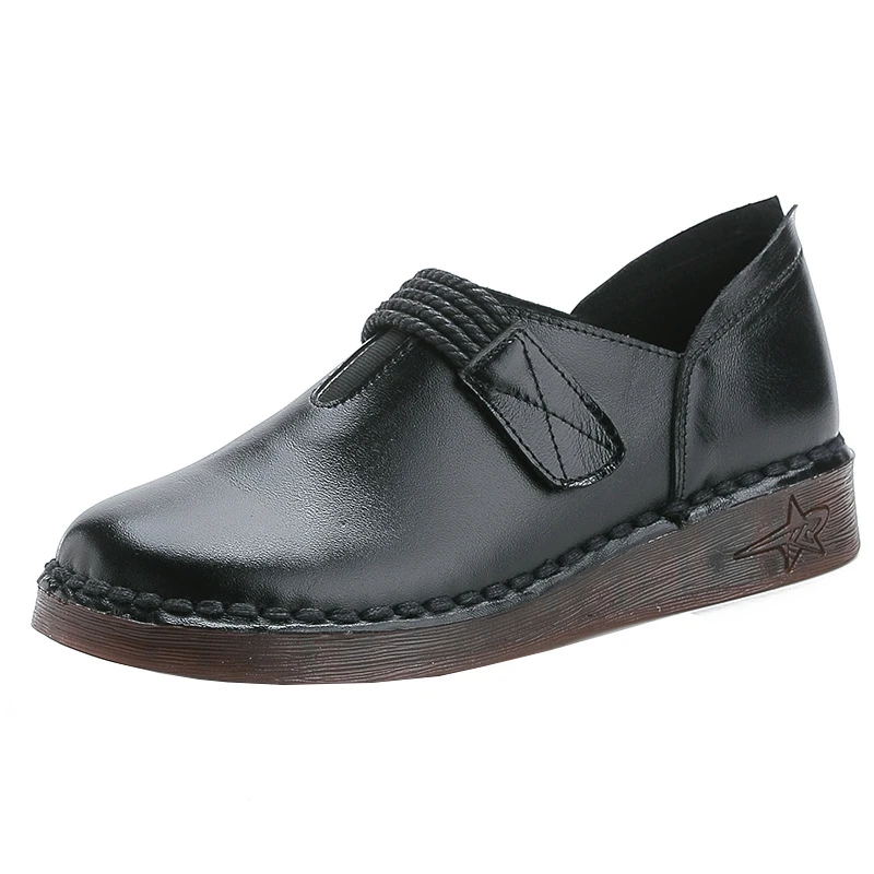 ZIMNAFR 2020 New Women Flats Shoes Genuine Leather Retro Soft Bottom Casual Mom Shoes Round-Toe Handmade Flats Shoes
ZIMNAFR 2020 New Women Flats Shoes Genuine Leather Retro Soft Bottom Casual Mom Shoes Round-Toe Handmade Flats Shoes