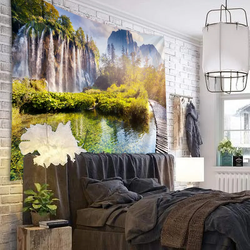 Natural Landscape Forest Falls Woods Waterfall Tapestry Wall Hanging Bed Spread Beach Towel Table Cloth Yoga Mat Large Size
Natural Landscape Forest Falls Woods Waterfall Tapestry Wall Hanging Bed Spread Beach Towel Table Cloth Yoga Mat Large Size