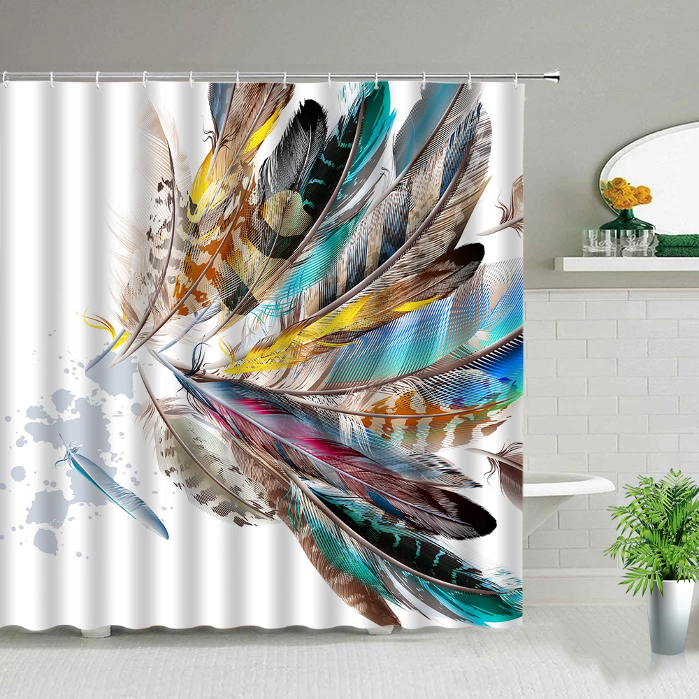 Colorful Peacocks Dream Feathers Print Shower Curtain Set Bathroom Waterproof Fabric Bath Curtains Bathtub Home Decor With Hooks
Colorful Peacocks Dream Feathers Print Shower Curtain Set Bathroom Waterproof Fabric Bath Curtains Bathtub Home Decor With Hooks