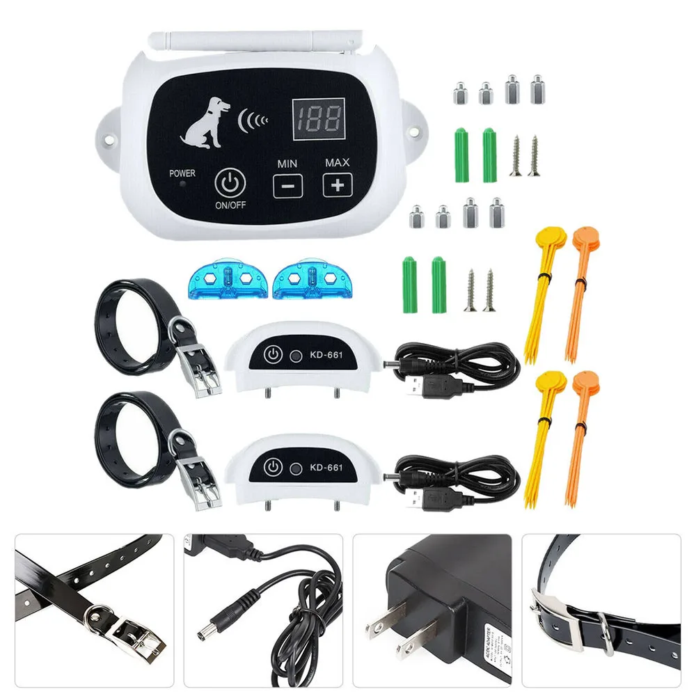 1 Set Wireless Dog Fence Pet Containment System Boundary Container US Plug
1 Set Wireless Dog Fence Pet Containment System Boundary Container US Plug