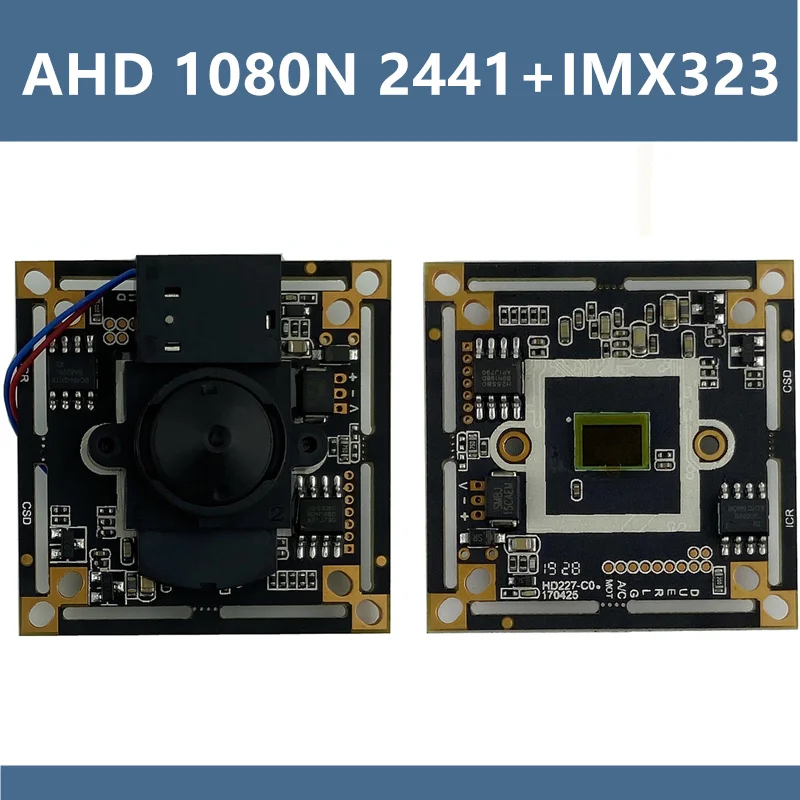 Модуль камеры видеонаблюдения Sony IMX323 AHD 3 7 мм IRC 2441 + 38*38 1920*1080 1080N система ночного