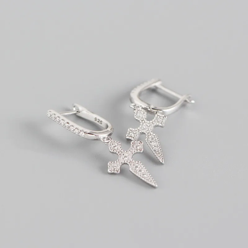 YGRKLGA Vahine 100% 925 Sterling Silver Baroco Style Cross Pendant Drop Earrings for Women
YGRKLGA Vahine 100% 925 Sterling Silver Baroco Style Cross Pendant Drop Earrings for Women