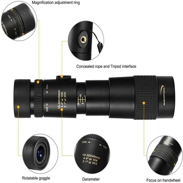 ARCTIC P9 MILITARY TELESCOPE 4k 10-300x40mm Super Telephoto Zoom Monocular Telescope with Tripod Clip Mobile Phone Accessories
ARCTIC P9 MILITARY TELESCOPE 4k 10-300x40mm Super Telephoto Zoom Monocular Telescope with Tripod Clip Mobile Phone Accessories
