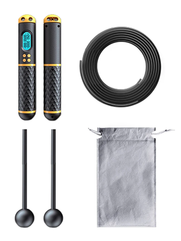 2-in-1 skipping rope digital counter adjustable rope length ABS non-slip handle speed rope training leg and endurance 
2-in-1 skipping rope digital counter adjustable rope length ABS non-slip handle speed rope training leg and endurance