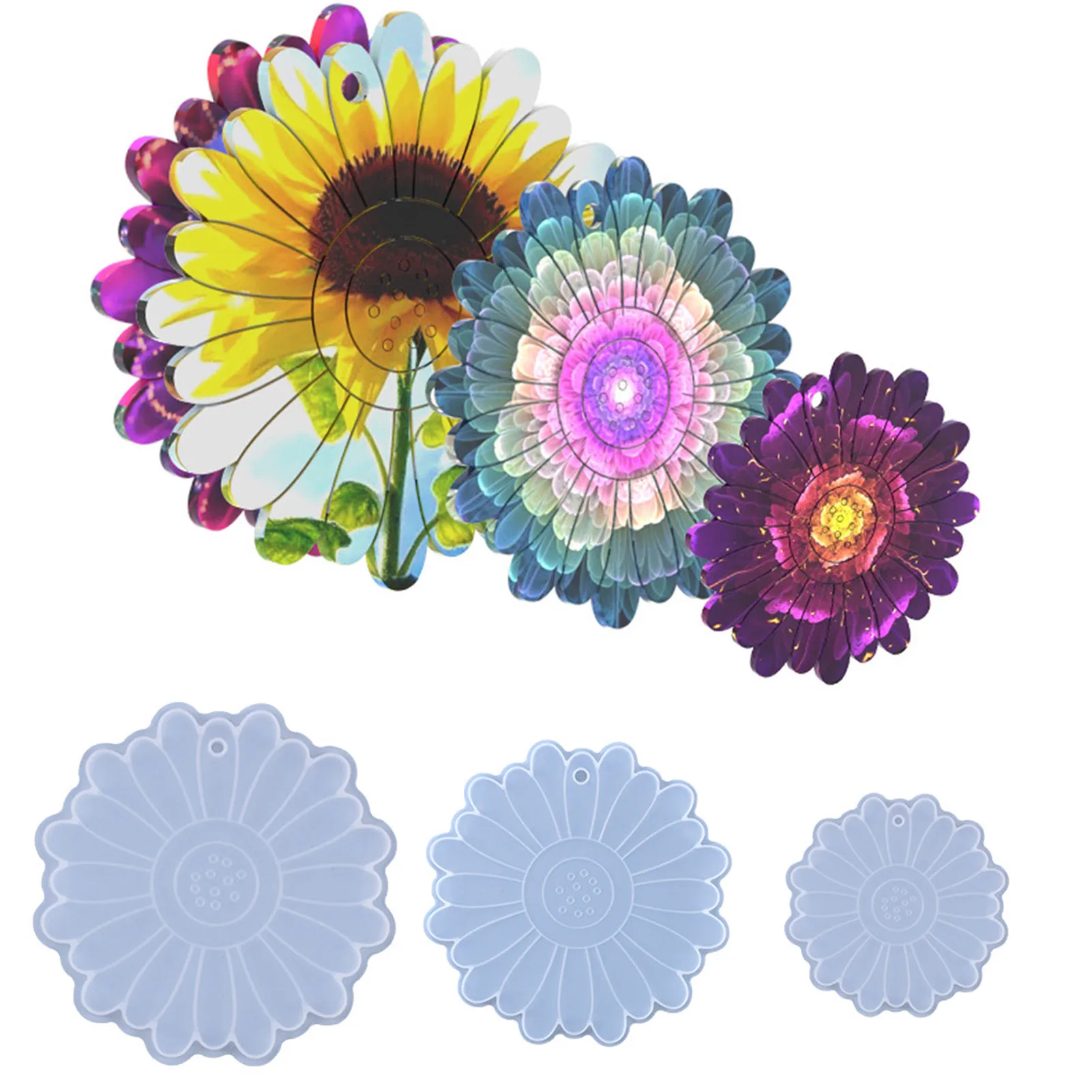 Flower Coaster Resin Molds Silicone Sunflower Coaster Maker Molds Mat Set Coaster Cup Wine Mat Kitchen Accessories Birthday Gift
Flower Coaster Resin Molds Silicone Sunflower Coaster Maker Molds Mat Set Coaster Cup Wine Mat Kitchen Accessories Birthday Gift
