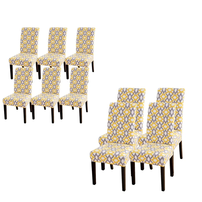Chair Covers,Stretch Removable Washable Kitchen Chair Covers Protector For Dining Room,Hotel,Yellow Geometric
Chair Covers,Stretch Removable Washable Kitchen Chair Covers Protector For Dining Room,Hotel,Yellow Geometric