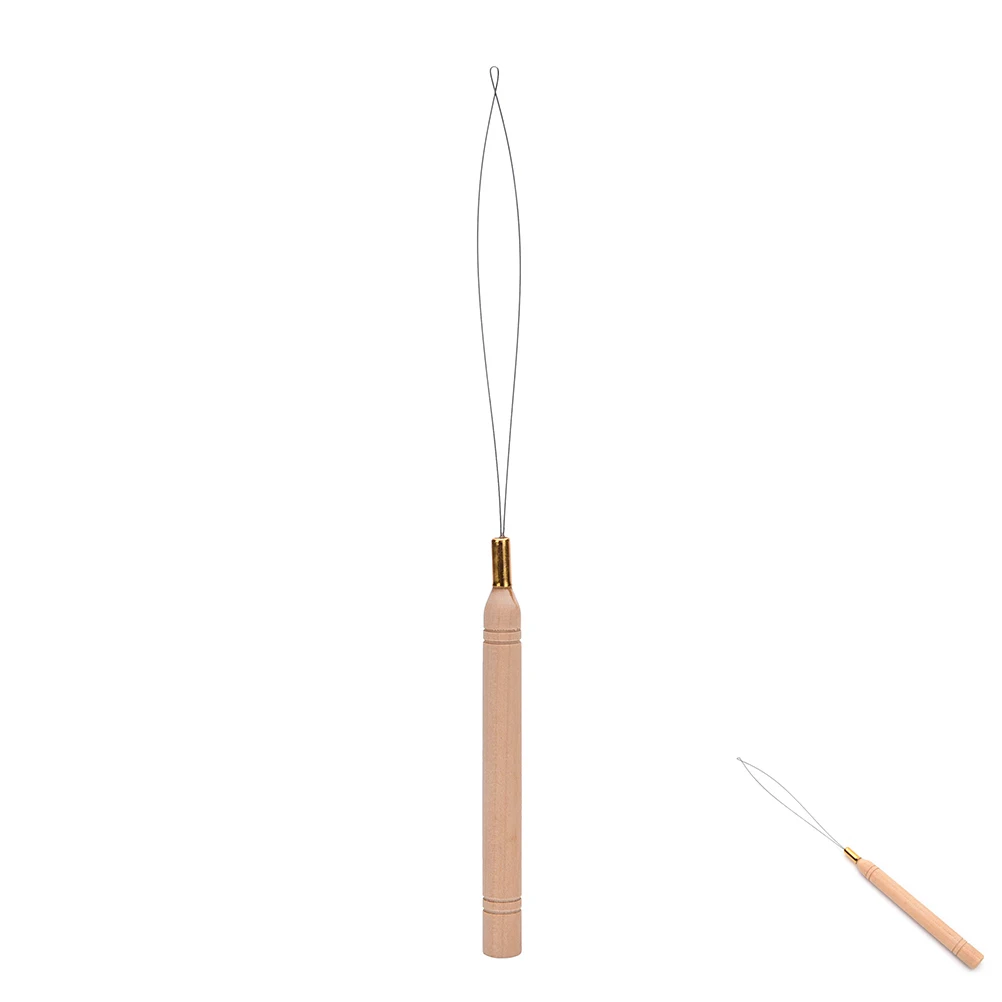 1pc Wooden Handle Hair Extension Hook Pulling Tool Needle Threader Micro Rings Beads Loop Drop Shipping
1pc Wooden Handle Hair Extension Hook Pulling Tool Needle Threader Micro Rings Beads Loop Drop Shipping