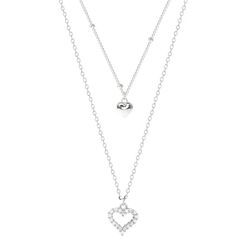 Trendy Pendant Chain Double Heart-shaped Necklace Shape 925 Sterling AAA Zircon Shiny Jewelry For Women Holiday Gift Mother Gift
Trendy Pendant Chain Double Heart-shaped Necklace Shape 925 Sterling AAA Zircon Shiny Jewelry For Women Holiday Gift Mother Gift