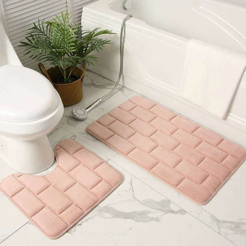 Modern Bathroom Bath Mat Set Toilet Carpets Super Soft Washroom Lavatory Floor Rugs Memory Foam Feet Pad Around Closestool
Modern Bathroom Bath Mat Set Toilet Carpets Super Soft Washroom Lavatory Floor Rugs Memory Foam Feet Pad Around Closestool