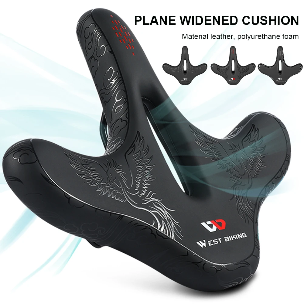 Widened MTB Bike Saddles Bicycle Hollow Breathable Bicycle Seat Cushion Waterproof Spring Shock Absorption Comfort Saddles
Widened MTB Bike Saddles Bicycle Hollow Breathable Bicycle Seat Cushion Waterproof Spring Shock Absorption Comfort Saddles