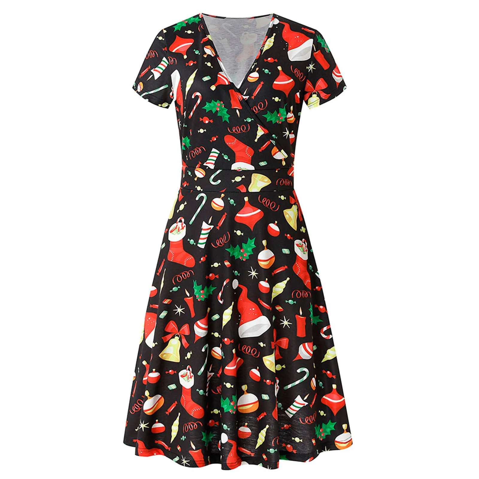 Women Merry Christmas Short Sleeve V Neck 1950s Housewife Dress Evening Party Prom Dresses For Women 2021 Vestidos De Mujer
Women Merry Christmas Short Sleeve V Neck 1950s Housewife Dress Evening Party Prom Dresses For Women 2021 Vestidos De Mujer