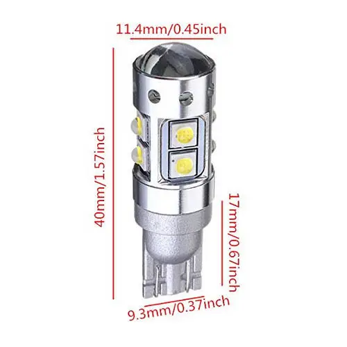 Canbus 50 Вт T10 W5W 921 912 10 SMD CREEChip высокая мощность светодиодный автомобильный белый