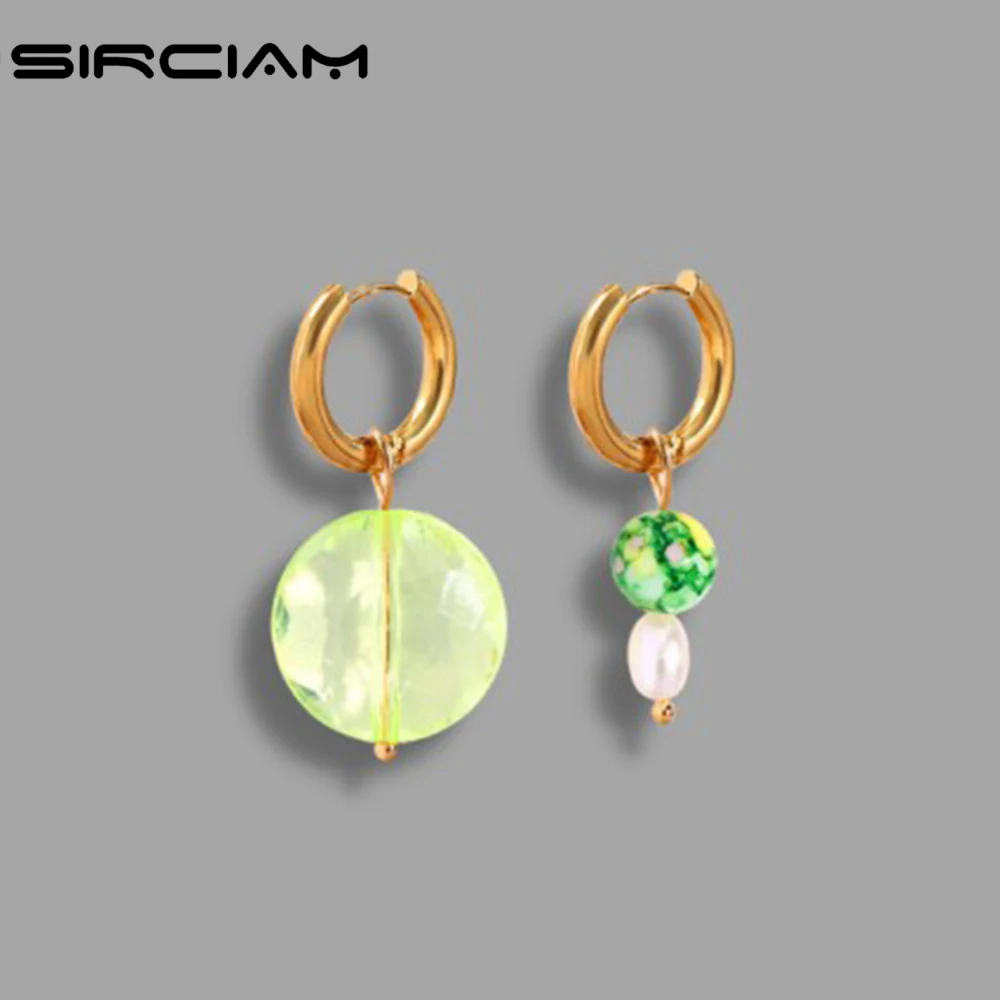 Y2K Asymmetric Round Bead Pearl Stainless Steel Earrings For Women Gold Plated Hoop Earring Girls Unusual Statement Jewelry Gift
Y2K Asymmetric Round Bead Pearl Stainless Steel Earrings For Women Gold Plated Hoop Earring Girls Unusual Statement Jewelry Gift