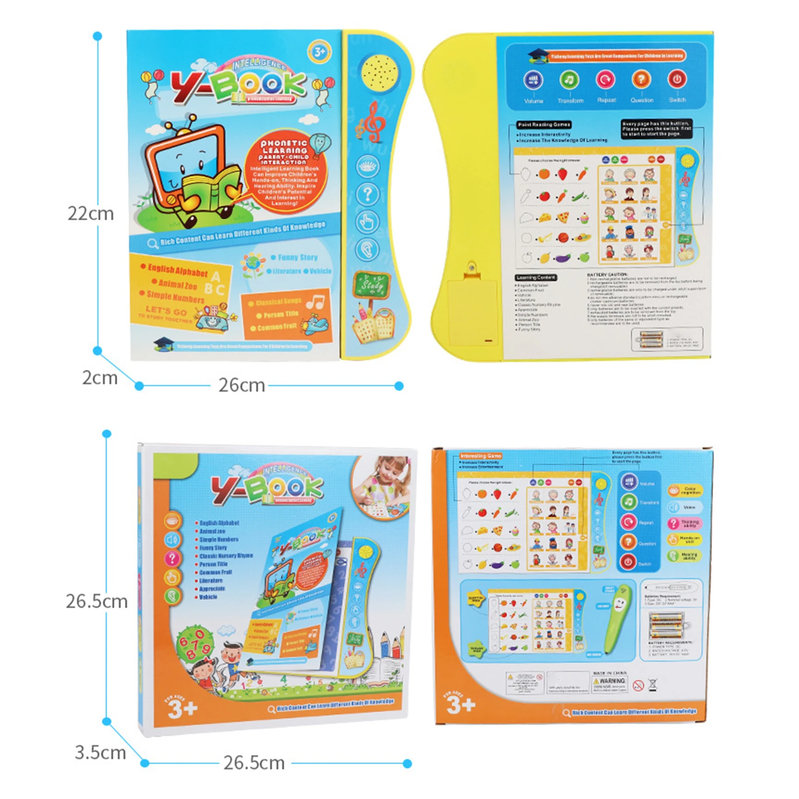 High Quality Smart Talking Book for Kids Early Learning Development Leaning Machine with Pen N66
High Quality Smart Talking Book for Kids Early Learning Development Leaning Machine with Pen N66