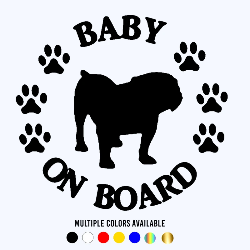 CK20855# Various Sizes Die-Cut Vinyl Decal Baby Bulldog on Board Car Sticker Waterproof Auto Decors on Bumper Window Laptop
CK20855# Various Sizes Die-Cut Vinyl Decal Baby Bulldog on Board Car Sticker Waterproof Auto Decors on Bumper Window Laptop