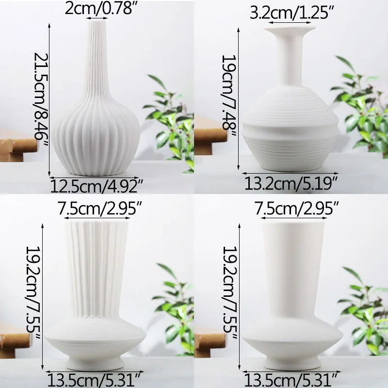 Nordic White Ceramic Vase Home Decoration Crafts Living Room Desktop Decoration Flower Arrangement Hydropnics Housewarming Gifts
Nordic White Ceramic Vase Home Decoration Crafts Living Room Desktop Decoration Flower Arrangement Hydropnics Housewarming Gifts