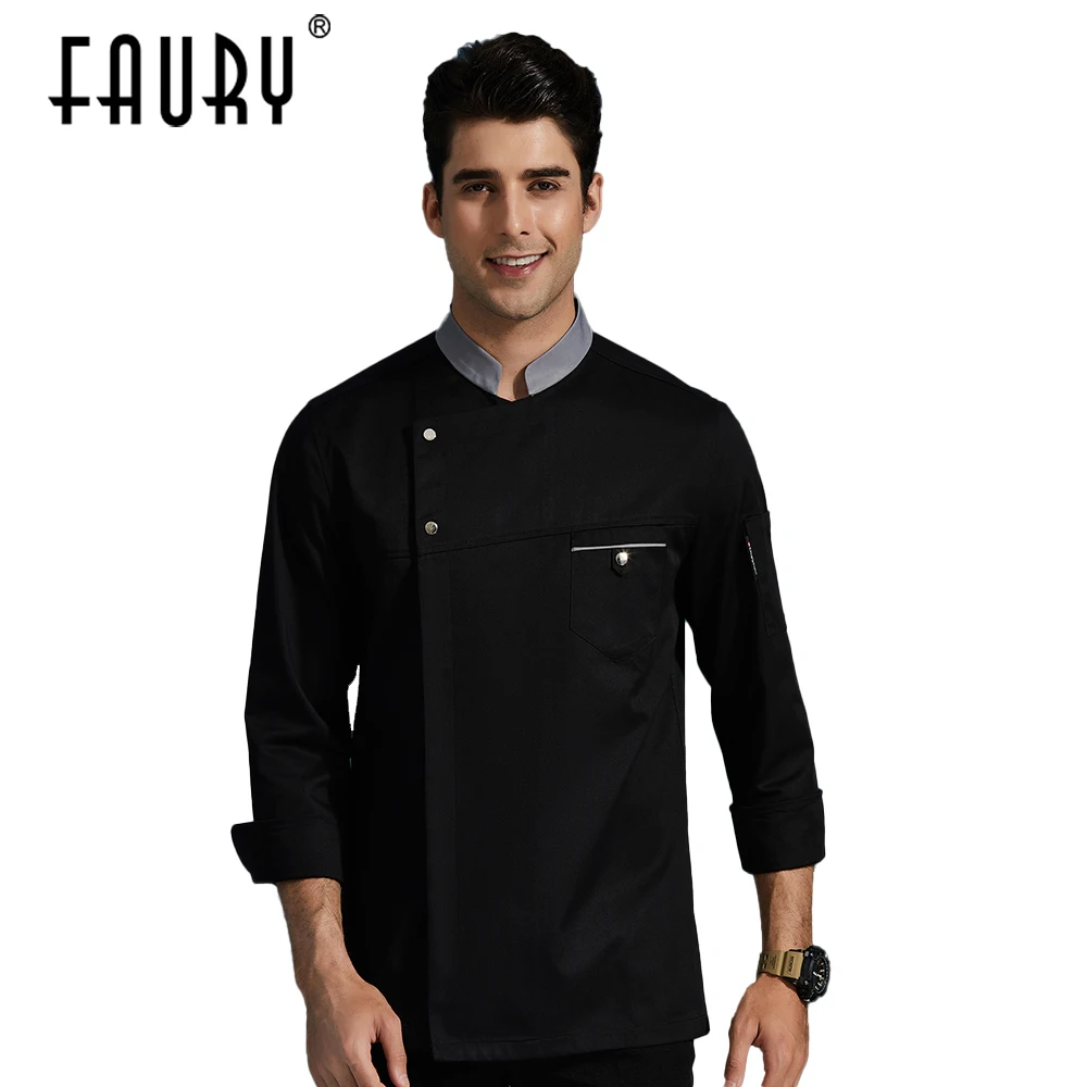 Grey Collar Chef Jacket Cook Tops Clothing Women Men Long Sleeve Chef Jacket Restaurant Kitchen Wear Cake Pastry Hotel Overalls
Grey Collar Chef Jacket Cook Tops Clothing Women Men Long Sleeve Chef Jacket Restaurant Kitchen Wear Cake Pastry Hotel Overalls