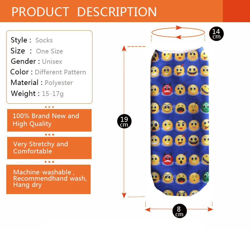 Women Cotton Socks 3D Printing Cat Print Socks Unisex funny animal Cute Ankle Sock Slippers Harajuku female Socks
Women Cotton Socks 3D Printing Cat Print Socks Unisex funny animal Cute Ankle Sock Slippers Harajuku female Socks