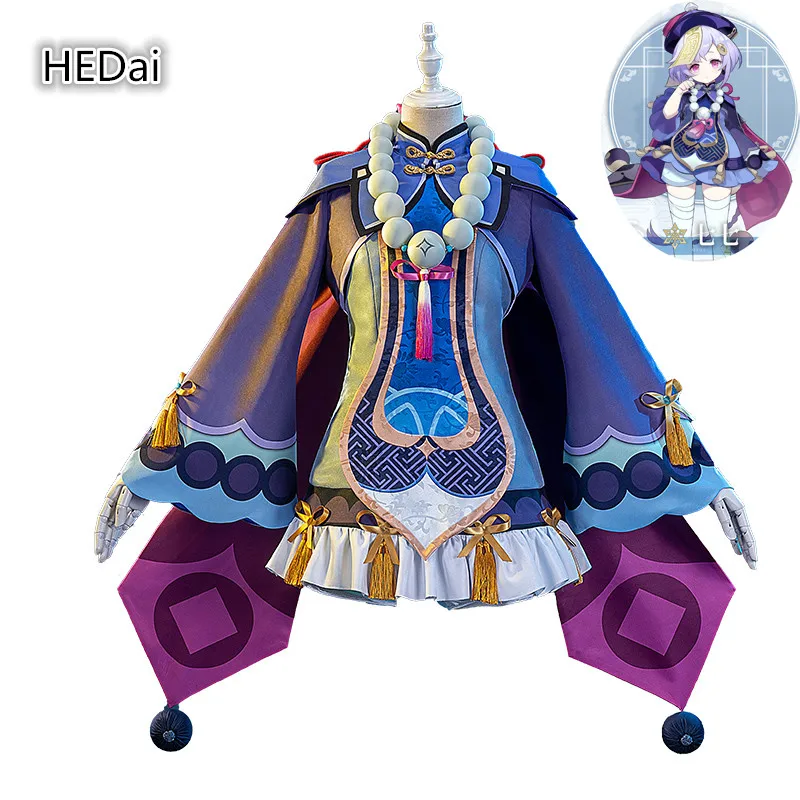 Genshin воздействия в стиле "Лолита" зомби Qiqi женский костюм для косплея симпатичное платье Cos рождественские костюмы для девочек 
Genshin воздействия в стиле "Лолита" зомби Qiqi женский костюм для косплея симпатичное платье Cos рождественские костюмы для девочек