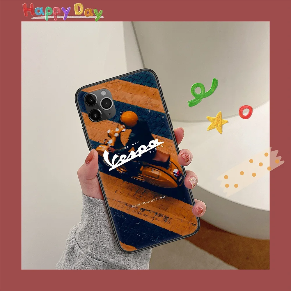 Vespa Scooter Phone Case For Iphone 11 12 Mini PRO XR X XS MAX 6 6s 7 8 Plus 4 5 5s SE 2020 black Cell Soft Prime Tpu Shell
Vespa Scooter Phone Case For Iphone 11 12 Mini PRO XR X XS MAX 6 6s 7 8 Plus 4 5 5s SE 2020 black Cell Soft Prime Tpu Shell