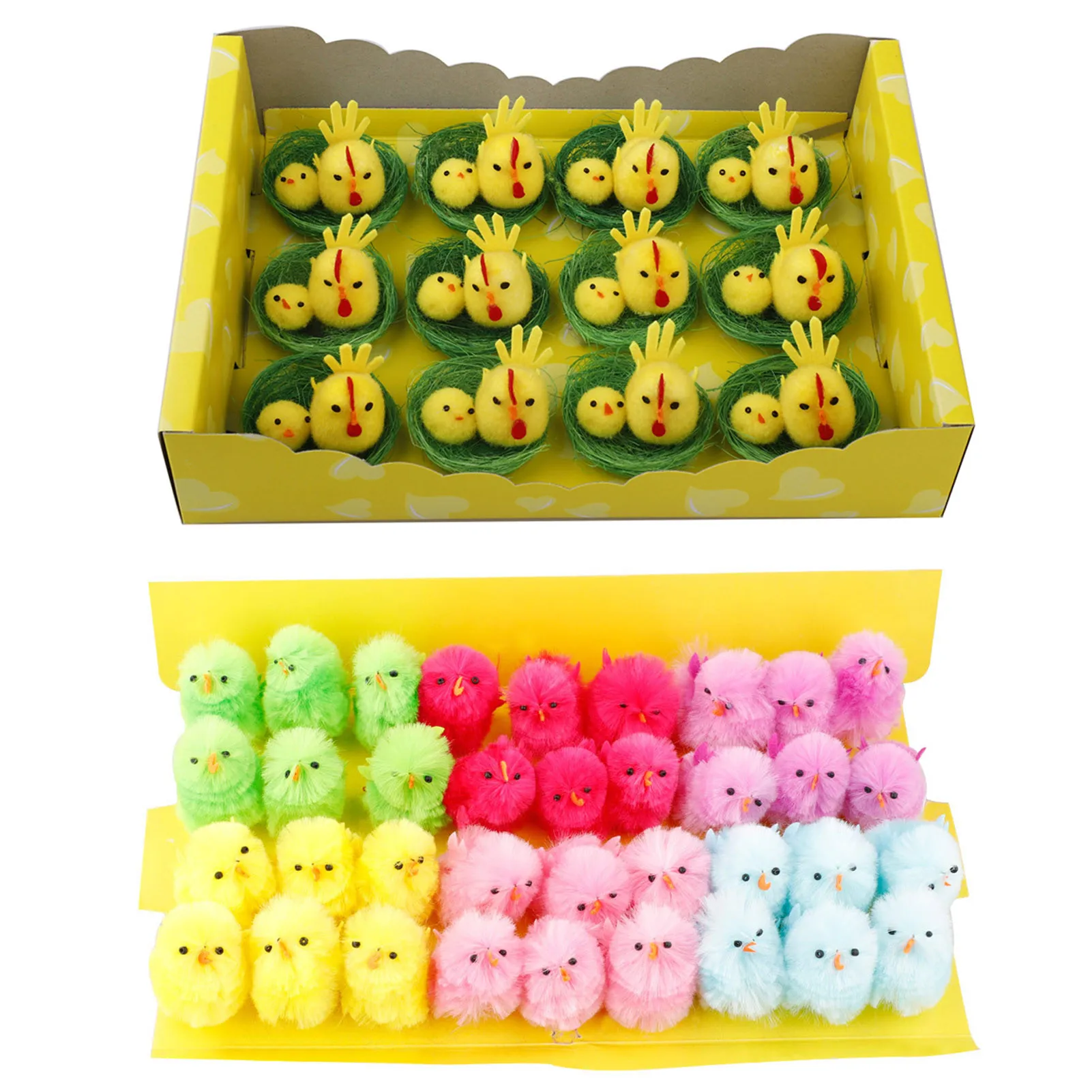 12/36PCS Simulation Easter Chick Yellow Artificial Lovely Mini Chenille Gift Plush Toy For Kids Home Decoration Holiday Party
12/36PCS Simulation Easter Chick Yellow Artificial Lovely Mini Chenille Gift Plush Toy For Kids Home Decoration Holiday Party