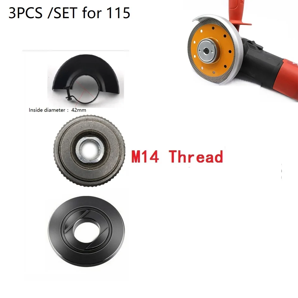 M14 Top Self-locking Pressure Plate Chuck+Bottom Pressure Plate+Protection Cover For 115 Angle Grinder Power Tools Parts
M14 Top Self-locking Pressure Plate Chuck+Bottom Pressure Plate+Protection Cover For 115 Angle Grinder Power Tools Parts