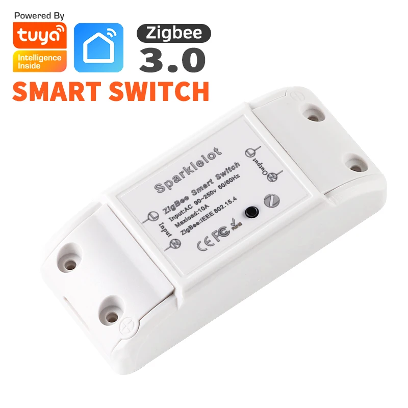 Tuy ZigBee3.0 Smart Light Switch Moudle Smart Home 10A Timer Remote APP Control Smart Home Voice Works With Alexa Google Home
Tuy ZigBee3.0 Smart Light Switch Moudle Smart Home 10A Timer Remote APP Control Smart Home Voice Works With Alexa Google Home