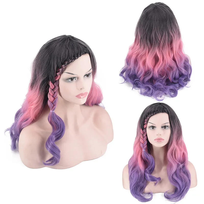 Synthetic Wig Box Braid Long Wavy Wigs Curly Wig With Braid Cosplay Costume Heat Resistant Synthetic Hair Women
Synthetic Wig Box Braid Long Wavy Wigs Curly Wig With Braid Cosplay Costume Heat Resistant Synthetic Hair Women