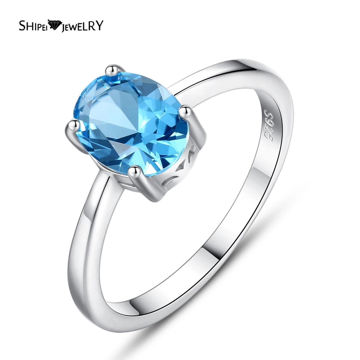 Shipei 100% 925 Sterling Silver Oval Cut Aquamarine Gemstone Wedding Engagement Fine Jewelry Luxury White Gold Rings Wholesale
Shipei 100% 925 Sterling Silver Oval Cut Aquamarine Gemstone Wedding Engagement Fine Jewelry Luxury White Gold Rings Wholesale