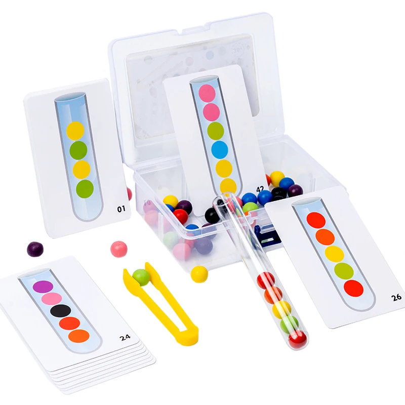 Montessori Test Tube Clip Bead Game Color Sorter Toy Fine Movement Concentration Training Boxed Kids Clip Bead Educational Toy
Montessori Test Tube Clip Bead Game Color Sorter Toy Fine Movement Concentration Training Boxed Kids Clip Bead Educational Toy
