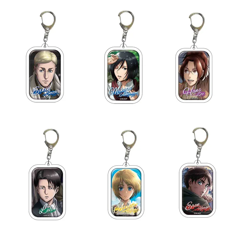 Japanese Anime Attack On Titan Keychain Double Sided Acrylic Cartoon Characters Fans Backpack Pendant Souvenir Keyring Trinket
Japanese Anime Attack On Titan Keychain Double Sided Acrylic Cartoon Characters Fans Backpack Pendant Souvenir Keyring Trinket
