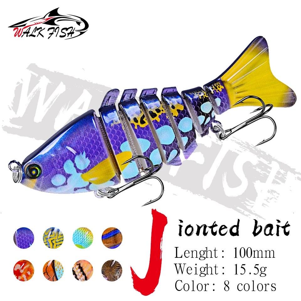 WALK FISH 100MM 15.5G Multi Section Bait Sea Bass Hard Artificial Bait Wobblers Sinking Fishing Baits Minnow Carp Fishing Tackle
WALK FISH 100MM 15.5G Multi Section Bait Sea Bass Hard Artificial Bait Wobblers Sinking Fishing Baits Minnow Carp Fishing Tackle