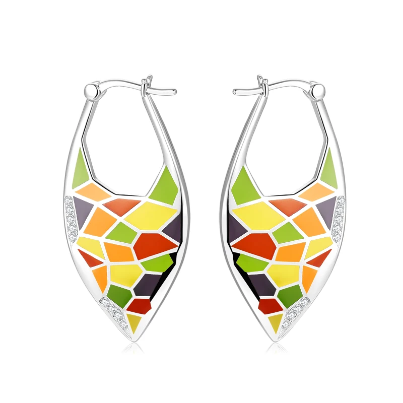 Цвет мир геометрический узор 925 серебряные серьги для женщин желтый ручной работы Эмаль серьги в виде капель, хорошее ювелирное изделие, ори...
Цвет мир геометрический узор 925 серебряные серьги для женщин желтый ручной работы Эмаль серьги в виде капель, хорошее ювелирное изделие, ори...