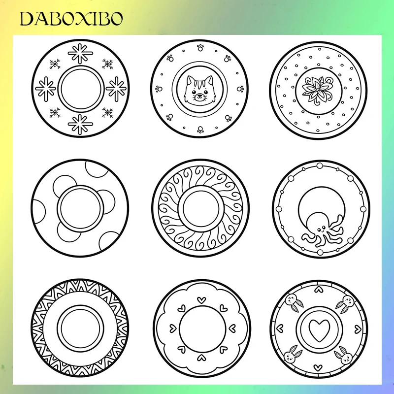 DABOXIBOA Multicolor Circles Clear Stamps For DIY Scrapbooking/Card Making/Photo Album Silicone Decorative Crafts 13X13
DABOXIBOA Multicolor Circles Clear Stamps For DIY Scrapbooking/Card Making/Photo Album Silicone Decorative Crafts 13X13