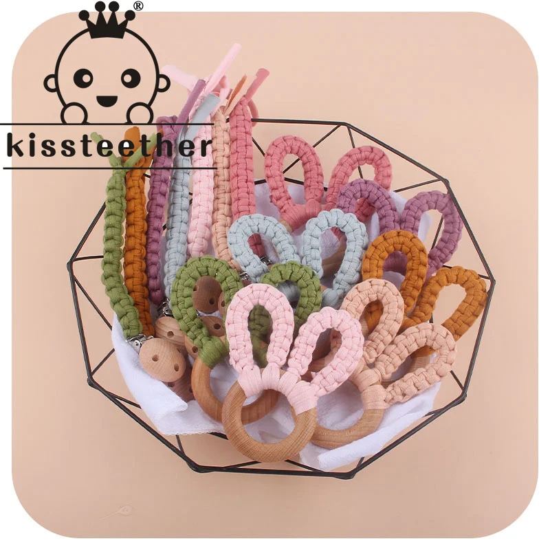 Kissteether 1set Beech Wood Clips Handmade Cotton Pacifier Clips Chain And Crochet Bunny Ears Baby Nursing Pacifier Chain Gift
Kissteether 1set Beech Wood Clips Handmade Cotton Pacifier Clips Chain And Crochet Bunny Ears Baby Nursing Pacifier Chain Gift