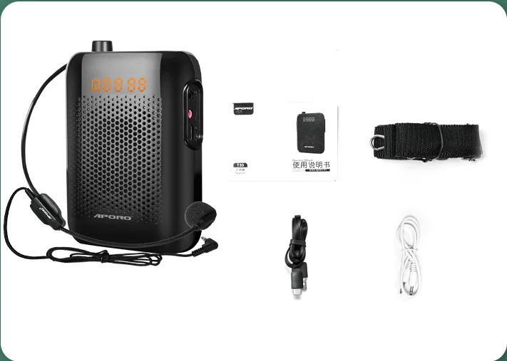 20W Portable Megaphone Mini Voice Amplifier Wired Microphone Music Playing Loudspeaker for Classroom Meeting Teachers Tour Guide
20W Portable Megaphone Mini Voice Amplifier Wired Microphone Music Playing Loudspeaker for Classroom Meeting Teachers Tour Guide