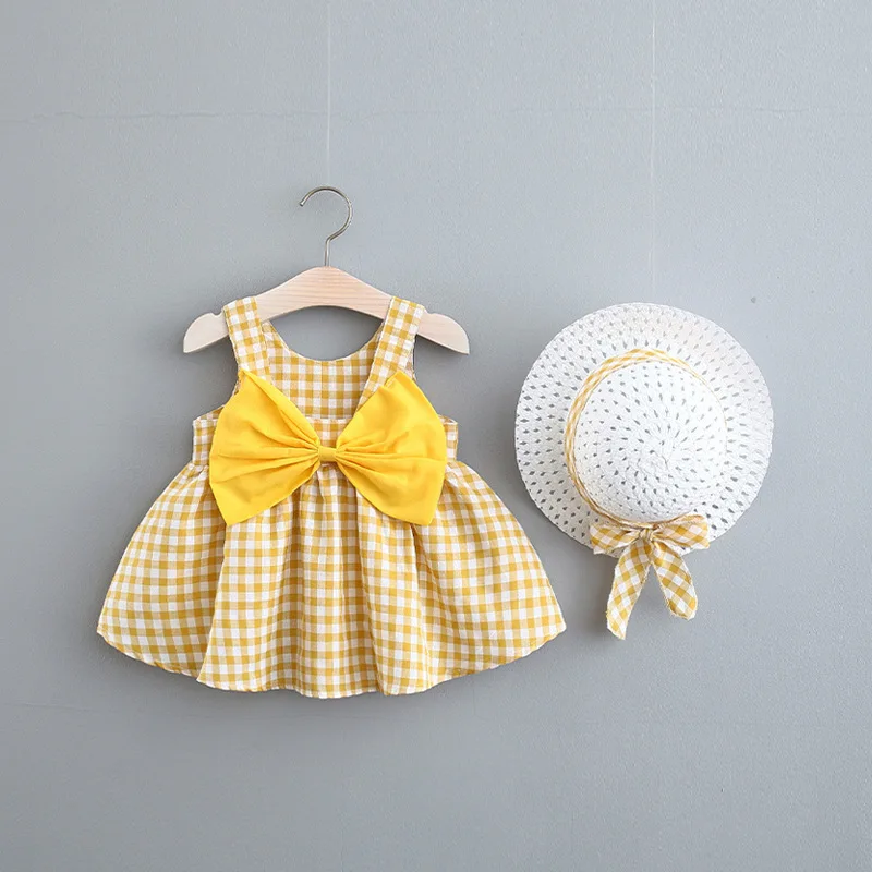 Summer new born baby girls outfit clothes bow plaid dress + hat for 1 year girl baby clothing toddler birthday dresses dress
Summer new born baby girls outfit clothes bow plaid dress + hat for 1 year girl baby clothing toddler birthday dresses dress