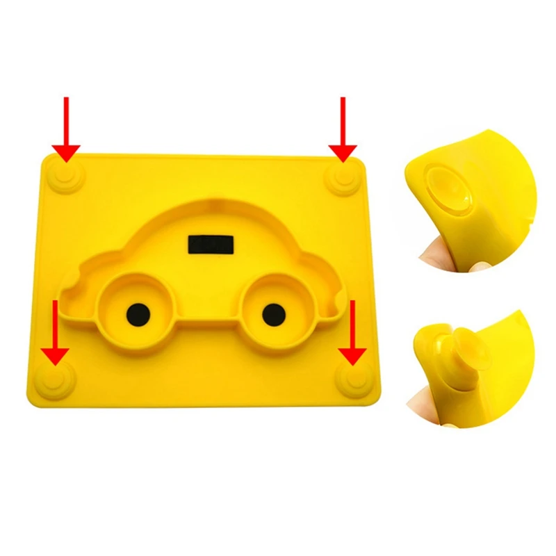 Children's Silicone Plate With Suction Cup Creative Cartoon Car Shape Non-slip Silicone Plate
Children's Silicone Plate With Suction Cup Creative Cartoon Car Shape Non-slip Silicone Plate
