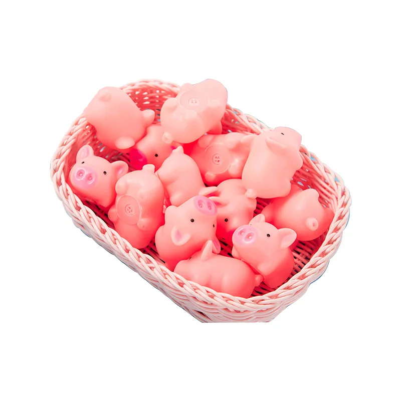 10 шт. милые игрушки для собак мини резиновая свинья собака кошка скрипучий звук