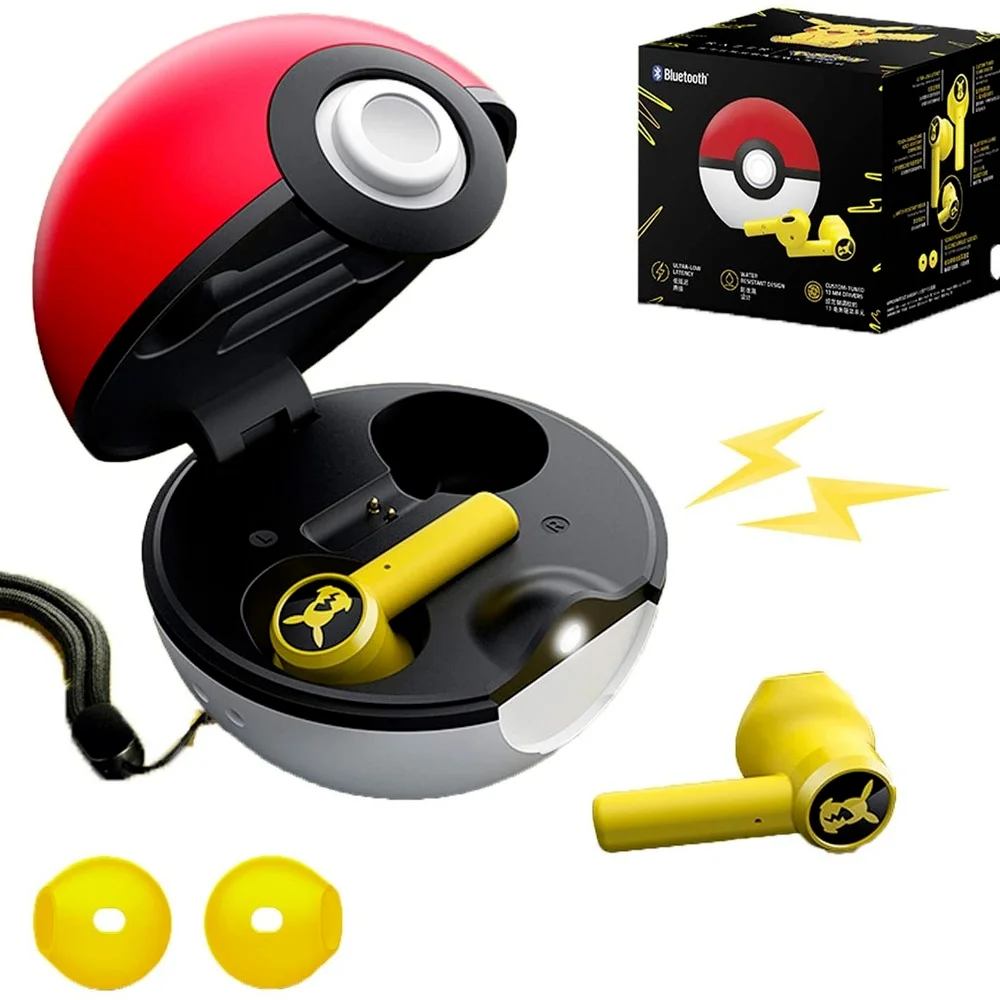 Новые игровые наушники-вкладыши Bluetooth-гарнитура-наушники Pikachu беспроводные
