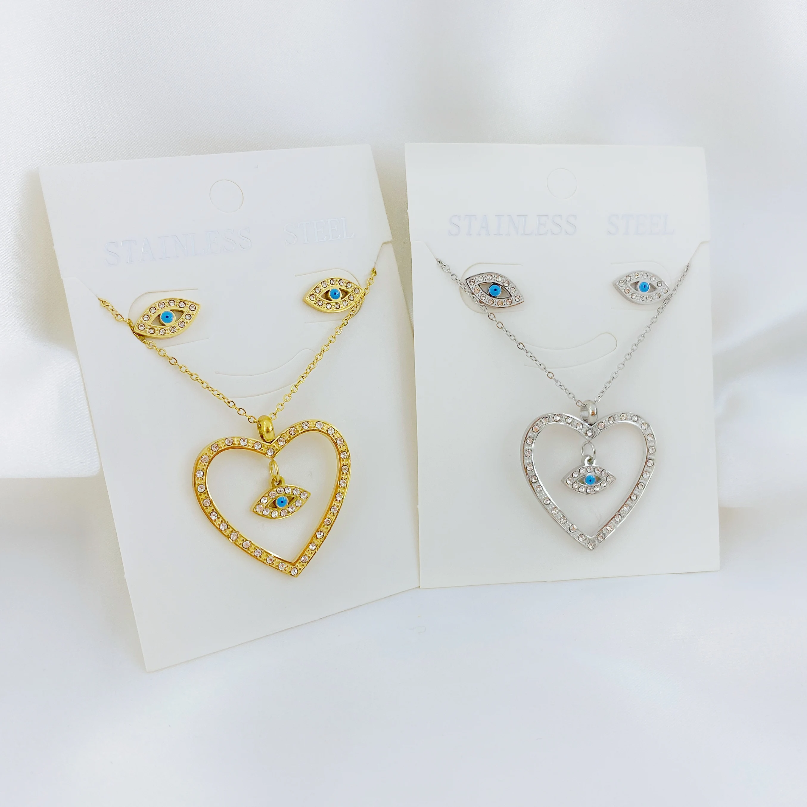 Stainless steel Exquisite Crystal Evil Eye Pendant Necklace For Women Gifts Gold Color Fashion Jewelry Wholesale
Stainless steel Exquisite Crystal Evil Eye Pendant Necklace For Women Gifts Gold Color Fashion Jewelry Wholesale