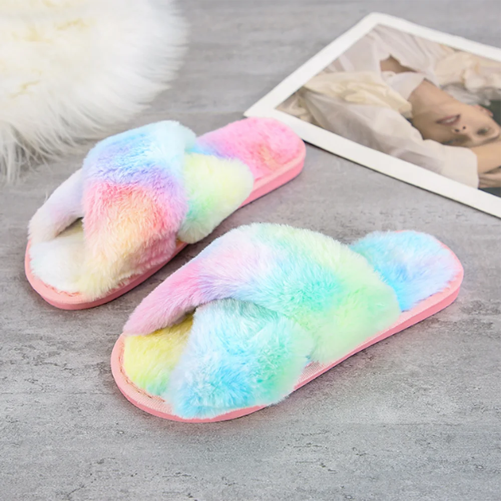 Women's Fluffy Home Slippers, Comfortable Indoor Slippers, Artificial Leather Flip-flops, Warm Shoes, Home Slippers, New 2021
Women's Fluffy Home Slippers, Comfortable Indoor Slippers, Artificial Leather Flip-flops, Warm Shoes, Home Slippers, New 2021