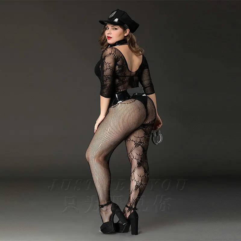 MUMU Women Cospaly Sexy Lingerie Lace Mesh Dress One-piece Stockings Plus Size Police Outfit Sexy Lingerie Body Suit
MUMU Women Cospaly Sexy Lingerie Lace Mesh Dress One-piece Stockings Plus Size Police Outfit Sexy Lingerie Body Suit